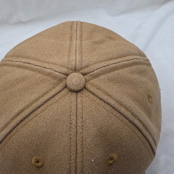 Patagonia Hat Cap Mens M 58cm Fitted Tan Canvas Workwear Outdoor Trail Hike Camp - Picture 9 of 11